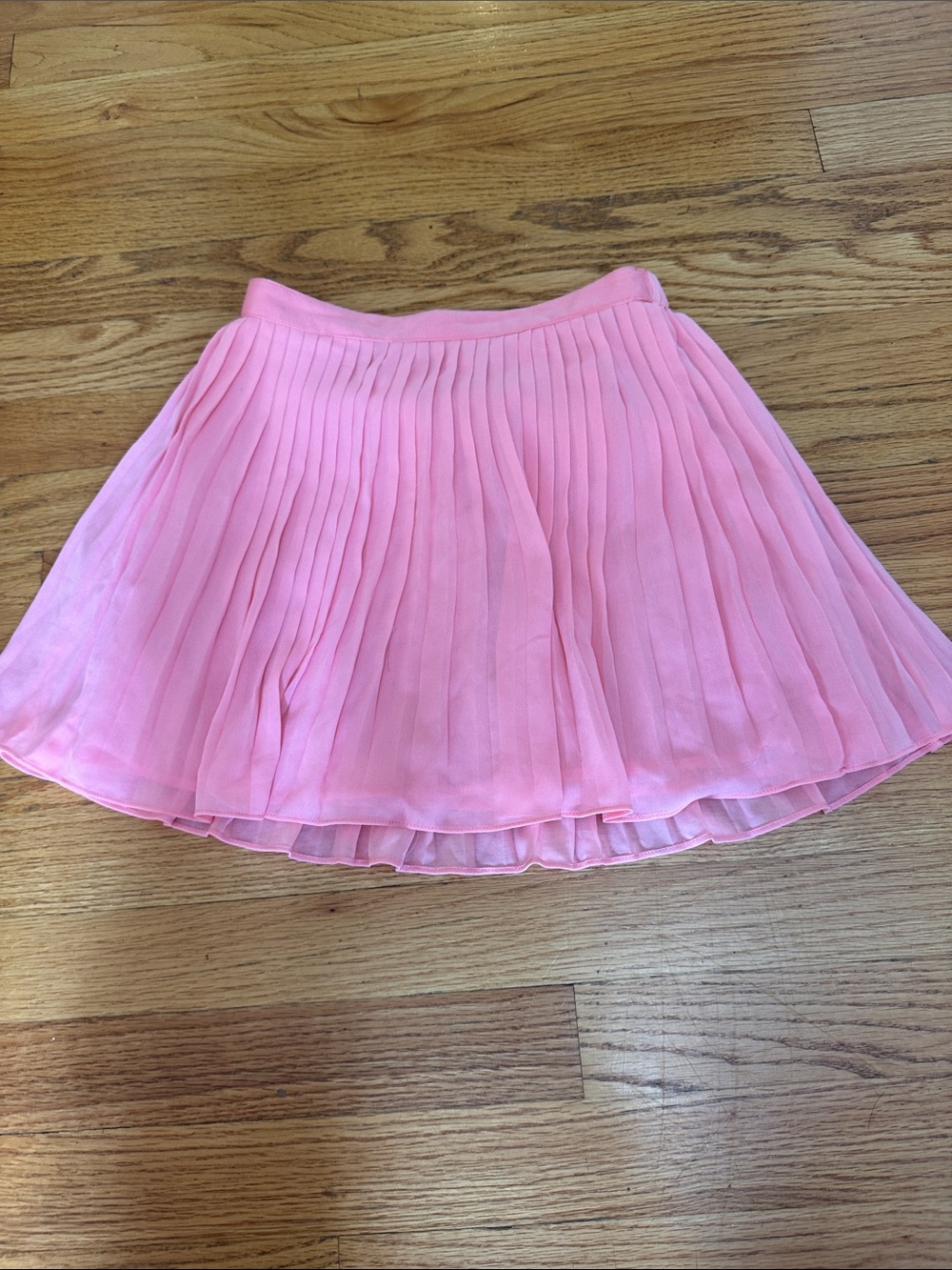 Pleated Pink Chiffon Skirt - Girls Spring Skirt